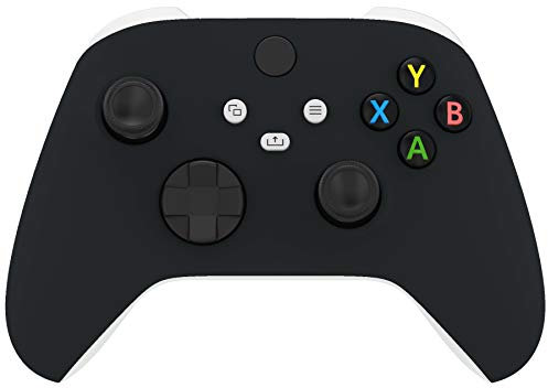 eXtremeRate Coque Avant de Remplacement pour Xbox Séries X/S Manette, Coque Avant Custome pour Xbox Séries X/S, Manette Non Inclut-Noir