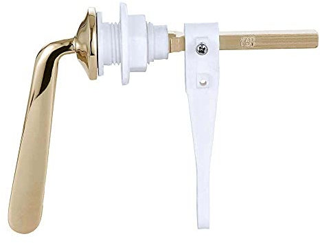 Taps2Traps™ Gold Effect Metal Cistern Lever, Fits Ceramic Cisterns with 21mm Hole NOT Suitable for Ideal Standard
