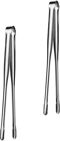 UPKOCH Lot de 2 pinces de barbecue en acier inoxydable 304 de 30,5 cm, ustensiles de barbecue professionnels pour cuisine japonaise/coréenne, poignée ergonomique antidérapante avec poignée résistante