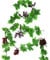 N\A Woohome Vigne Artificielle, 2.4 Mètres 10 PCS Faux Raisins De Vigne Artificielle Laisse Vigne De Verdure avec des Raisins Artificiels pour Décoration D'intérieur, Décoration de Mariage (Style 1)