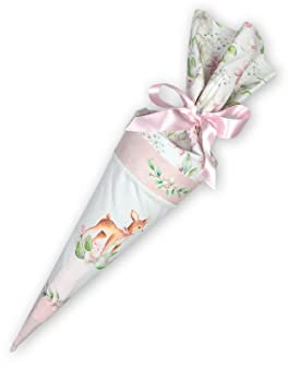 Dein Lieblingsteil Geschwisterschultüte aus Stoff Reh Babyrehe kleine Schultüte