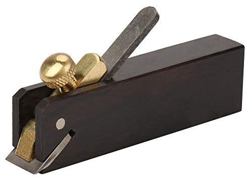 K01053-055 C Ebony Mini Woodworking Plane - DIY Carpenter Hand Tool for Wood Cutting and Cable Line