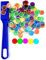 Dacefloy Magnetische Stäbe und Bingo Chips Set Magnetstab 100 Metall Ringed Discs Wissenschaft STEM Kit Lernzubehör Familie Spiel Nacht Lotto Token (Blauer Satz)