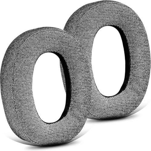 TRANSTEK PX7 Ear Pads - Replacement Ear Cushion Foam, Compatible with Bowers & Wilkins Px7 Headphone, Grey Fabric, 2 Pack