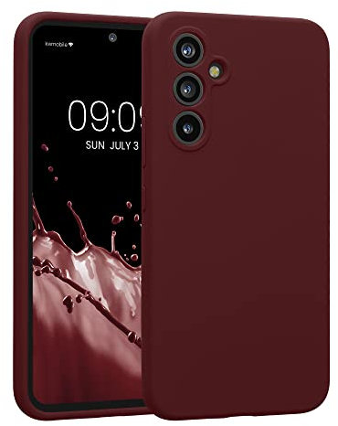 kwmobile Custodia Compatibile con Samsung Galaxy A54 5G Cover - Back Case per Smartphone in Silicone TPU - Protezione Gommata - viola bordeaux