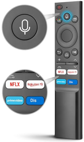 Remplacement de la Telecommande-Samsung-Smart-TV, Télécommande Universelle pour Smart TV Samsung - QLED Crystal UHD 4K Smart TVs