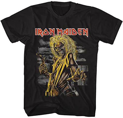 American Classics Iron Maiden Killers Eddie T Shirt Black | Officially Licensed Iron Maiden Merch, Designed and Printed in the USA, Short Sleeve Graphic Tee, Unisex Men Women