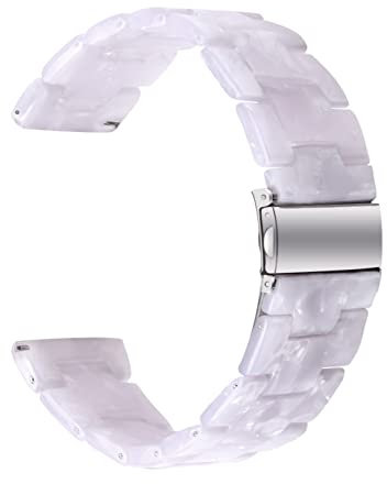 AEMALL Cinturino in resina da 20 mm per Garmin Venu Sq Vivoactive 3/Vivomove HR/Forerunner 645 245 Smartwatch Bracciale, For Vivomove HR, agata