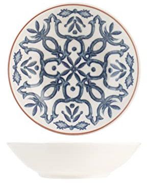 H&H Set 12 Piatti Fondi Paxos Cm 20,5