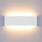 Lightsjoy Aplique Pared Interior LED 16W 30CM Lámpara de Pared Aluminio Moderna Arriba y Abajo IP44 Impermeable para Salas, Escalera, Dormitorios, Pasillos, 1600Lumen (Blanco Cálido 3000K)