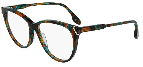 Victoria Beckham Unisex VB2632 Sunglasses, 343 Petrol Havana, 54