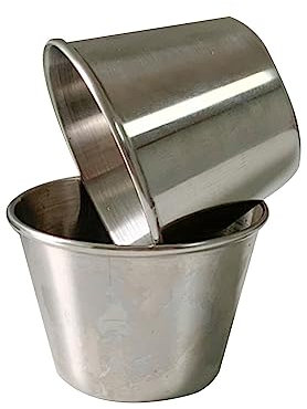 Stainless Steel Sauce Dish Oil Dish Japanese Snack Dish Tomato Dipping Sauce Dish Vinegar Dish Silver*2