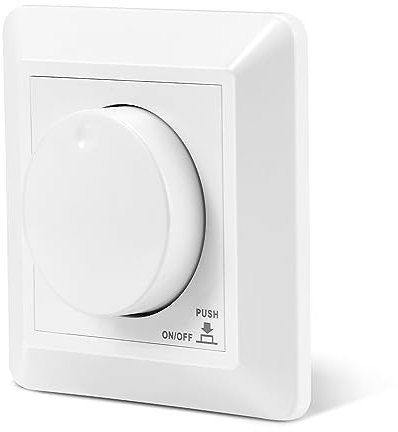 Dimmer di Lumiere Led, 5-300 W, dimmer di intensità LED rotativo, AC 220-240 V, con funzione di memoria, per lampade LED dimmerabili, incandescenti, alogene