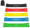 Fitnessbänder [5er Set], 5 Unterschiedlicher Stärke Widerstandsbänder, Hautfreundlich Resistance Bands, Gymnastikband mit Tragebeutel für Muskelaufbau, Yoga, Pilates, Crossfit, Cardio