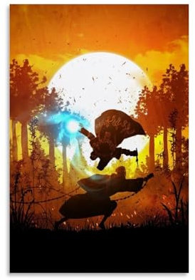 BBAUER Minato And Obito Anime Poster Dekorative Malerei Leinwand Wandkunst Wohnzimmer Poster Schlafzimmer Malerei,Wandkunst Bilddruck Moderne Familienzimmer Dekor 08x12inch(20x30cm)