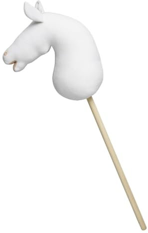 Panduro DIY Hobby Horse – Undekoriertes Steckenpferd mit Holzstab – Bastel-Hobbypferd zum Selbstgestalten – Stockpferd ohne Rollen, ohne Sound – 85 cm Länge – Connemara