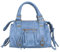 Gave Lux Umhängetasche für Damen. Handwerkliches Produkt. Außenmaterial: Echtes Leder. HERGESTELLT IN ITALIEN. GLX220609123FBG-BLU_JEANS. 25x15x10 cm