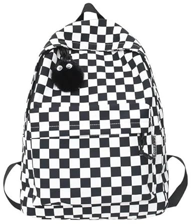 XHYFFS Rucksack Damen Girls Plaid Rucksack Wasserdicht-Plaid-32Lx13Wx45H cm