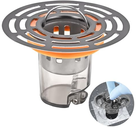 Dachiy Tappo Doccia Antiodore, Antiodore Nucleo Di Scarico A Pavimento Con Rete Filtrante, Eliminazione Odore Di Fogna, Previene Il Riflusso, Per Bagni, Lavanderia E Cucine