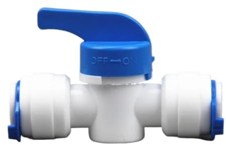 Wasserreiniger-Zubehör, Schlauch, gerader Rückspül-gesteuerter Kugelhahn, Aquarium, RO-Wasserfilter, Umkehrosmose-System, 1 Stück (Color : 3-8 X 1-4 inch, Size : 1 Pcs)