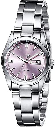 Montre Classique pour Femme avec Bracelet en Acier Inoxydable Minimaliste, Montre Bracelet à Quartz Analogique Luxe Mode Montres pour Femme Entreprise ÉLéGante, Montre Femme Pas Cher Cadeau Aiguille