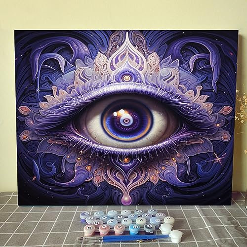 Tucocoo Boho Malen nach Zahlen für Erwachsene, Hindu, Yoga, DIY-Leinwandmalerei für Kinder, Anfänger, Heimbilder, Kunst, Wanddekoration, Acrylpigment-Pinsel, geheimnisvolle Bastelarbeiten, Geschenke,