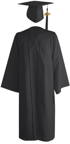 Abschluss Talar mit Hut Abschluss Talar Doktorhut und Quaste Abitur 2024 Geschenke Abschlusskleider Absolventenhut für Hochschule Bachelor Akademischer Talar mit Hut Set Abschlussfeier Graduation Robe