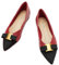 C.Paravano Damen Ballerinas Flache Schuhe für Damen Spitze Ballerina Elegante Bequem Ballerinas für Alltag, Büro & Freizeit (42,Rot)