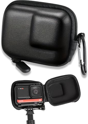 talNite Waterproof Mini Storage Bag for GoPro Hero 13/12/11//10/9/8/7/6 Black, Hard Travel Carrying Case for DJI Action 5 Pro/4/3 Insta 360 Ace Pro, Akaso, Campark, YI Action Camera Accessories