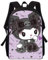 FYDZBSL Kuromi Anime Rucksäcke Kinder Rucksack Cartoon Schüler Schultasche, 3D Cartoon Büchertasche Cartoon Rucksack Tasche Mode Kinder Schultaschen für Kinder (40 * 30 * 13cm) ﻿
