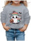 NaLatia Baby Halloween Kostüm Halloween Pullover Damen Sweatshirt Damen Ohne Kapuze Pullover Kürbisse Und Geister Drucken Langarm Rundhals Pulli Halloween Druck Festival Festlich Langarmshirt