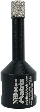 NBB Broca de diamante fresa diamantada con M14 Ordenar en forma de una matriz corona diamante para taladrar en porcelana cerámica baldosa granito mármol en seco húmedo para Amoladora Angular (8mm)