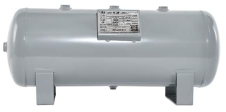 Air Compressor Reservoir Tank Air Compressor Tank Large Small Mini 26 20 16 13 10 8 6 4 2 1 Gallon, Industrial High Pressure Air Reservoir with Accessories, Horizontal Gas Canister Carrier(30L/7.8 Ga