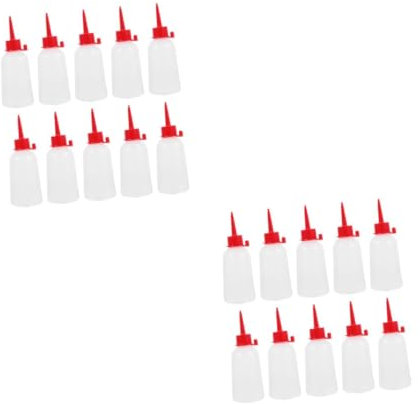 POPETPOP 20stücke Präzisionsspitzen Flasche Squeeze Flaschen Aus Ldpe Für Kleber Farbe Und Bastelmaterialien Weich Nachfüllbar Für Präzise Anwendungen