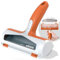 ACE2ACE Brosse Anti Poils Animaux Chat Chien, Brosse Ramasse Enlève Poils, Magique Réutilisable pour Poils, Rouleau à Poils d'animaux, Épilateur pour Canapé, Arbre à Chat, Voiture, lit, Tapis, Orange
