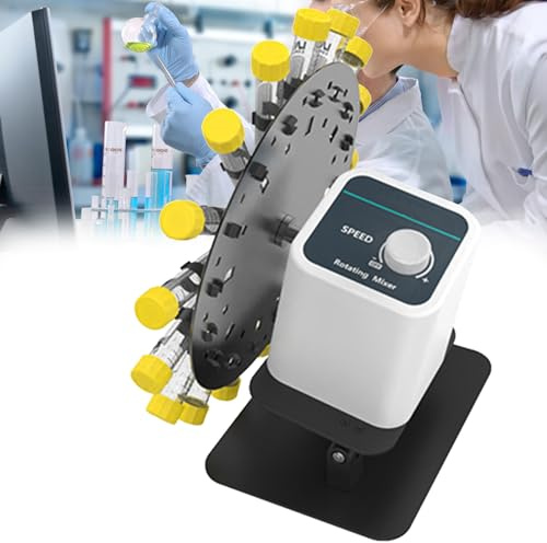Miscelatore rotante da laboratorio per centrifuga e provette per raccolta del sangue, agitatore a disco rotondo regolabile per miscelazione efficiente dei campioni