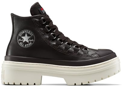 Converse Women's Chuck Taylor All Star Lugged Heel Platform Waterproof High Top Sneaker, Mudguard/Mudguard/Egret, 8