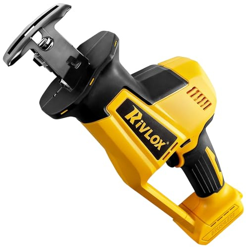 Reciprocating Saw Compatible with Dewalt 18V 20V, Brushless Cordless Wood Saw Electric, Electric Saws to Cut Metal, for PVC Cutting (No Battery)