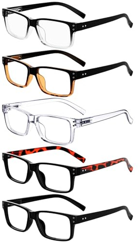 Eyekepper 5 stueck Klassische Federn-Scharnier Lesebrille Sonne Lesebrille