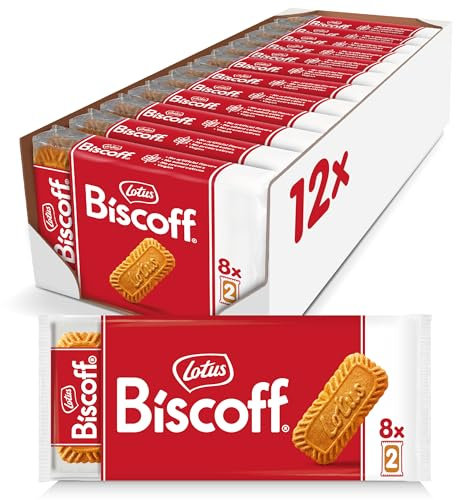 Lotus Biscoff Pocket | Biscotti Caramellati | Senza Coloranti e Senza Aromi Aggiunti | Gusto Unico e Croccante | 12 Bustine da 8 Confezioni, Monoporzioni da 2 Biscotti | 1.48 kg