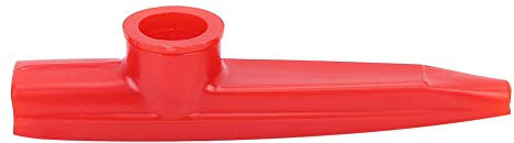 Dilwe Kazoo, Kunststoff-Mini-tragbarer Mund Kazoo Ukulele-Gitarrenpartner Einfach zu erlernen Musikinstrument( rot)