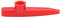 Dilwe Kazoo, Kunststoff-Mini-tragbarer Mund Kazoo Ukulele-Gitarrenpartner Einfach zu erlernen Musikinstrument( rot)