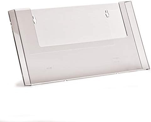 taymar W330 Prospekthalter im DIN A4 Querformat für die Wandmontage, Wandprospekthalter, 1 Stück
