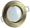 6x LED Einbaustrahler Set messing/gold rund 5 Watt warmweiß 230V - GU10 Einbauleuchten aus hochwertigem Aluminium - 55-60mm Bohrloch Einbau-Spot Decken-Leuchte