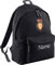 ShirtInStyle Kinder Rucksack Eule Kautz mit Name veredelt, Wunschtext individuell, ideal für Kita, Sport und Freizeit, Farbe Schwarz