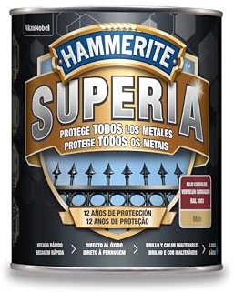 Hammerite Esmalte Superia metales, Rojo Carruajes, 750 ml