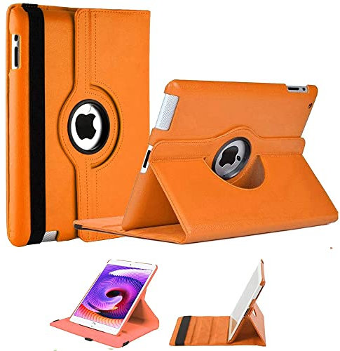 Custodia protettiva per iPad Mini 5 e iPad Mini 4 a 360 gradi da 7,9 pollici, custodia protettiva per iPad Mini 4 e Mini iPad 5, sottile e leggera da 7,9, con protezione posteriore, Orange