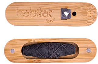 Habitat Nest Floss - Filo interdentale biodegradabile - 100% senza plastica- Custodia magnetica in bambù- Filo in fibra di carbone di bambù - Lunghezza 30 mt. - Cera Candelilla - Sapore menta -