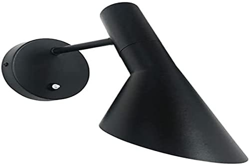 B·LED BARCELONA LED BarcelonaLED Wandleuchte Modern Nordic mit Schalter Leselampe Elegantes Design Verstellbare schwarze E27-Fassung für Schlafzimmer Wohnzimmer