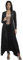 Fashion Star Womens Open Flared Floaty Flowy Maxi Cardigan Trench Jacket Coat Floaty Black Plus Size (UK 16/18)